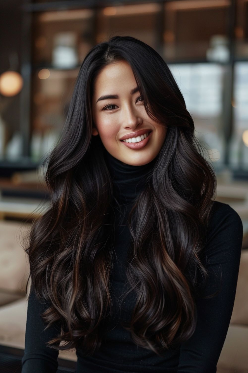 Front View Visual Idea — Balayage on Dark Brown Hair 2027