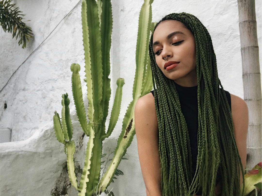 Thick Black Mid-Back Box Braids Thick Black Mid-Back Box Braids — Layered Knotless Braids 2027