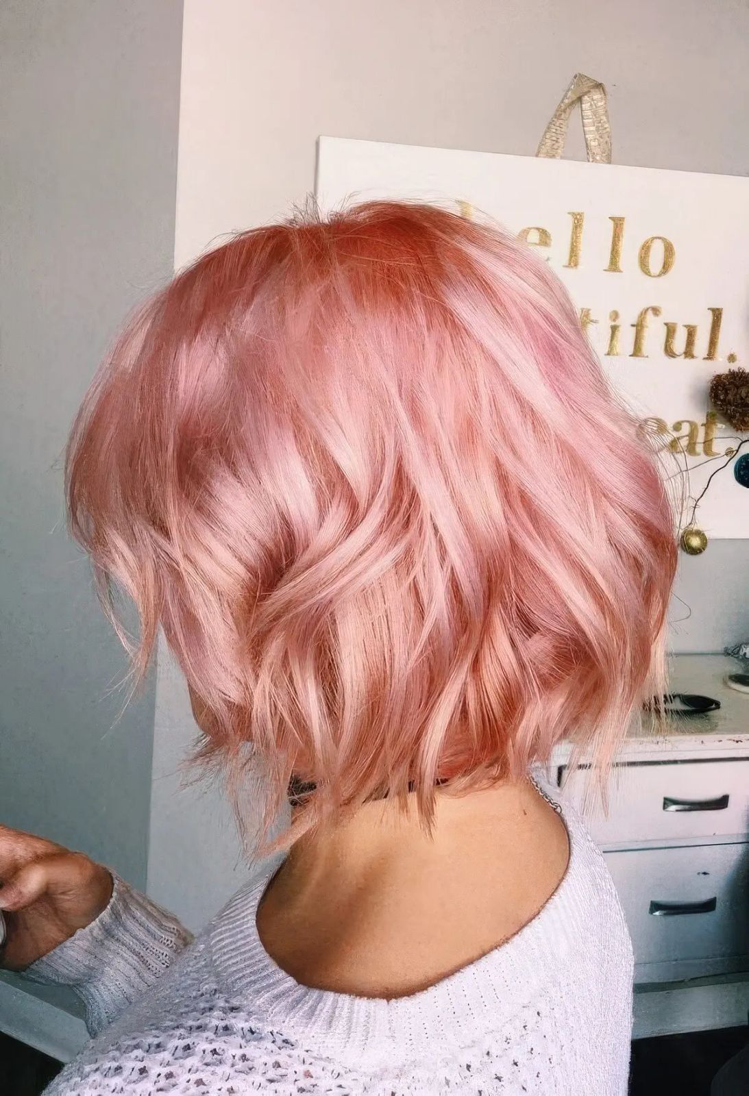 No Bangs Soft Pink Wavy Bob No Bangs Soft Pink Wavy Bob — Pink Bob 2027