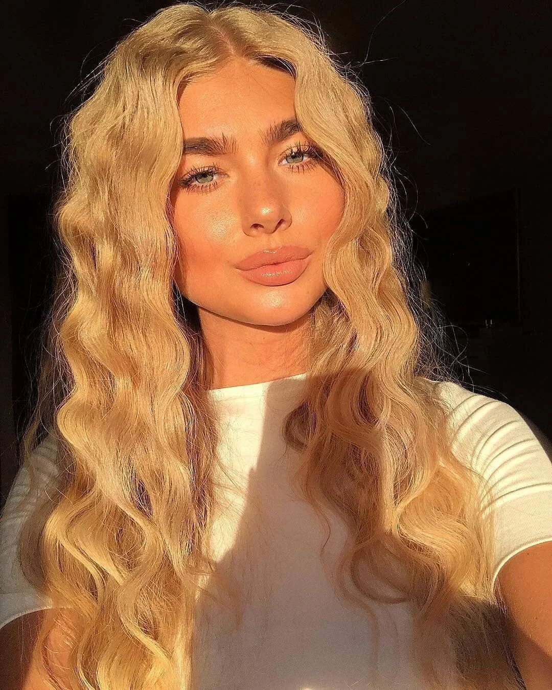 Collarbone Length Ash Blonde Crimped Waves — Crimped Hairstyles 2027