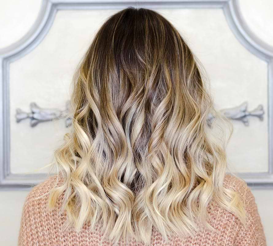 No Bangs Visual Idea — Balayage on Wavy Hair 2027
