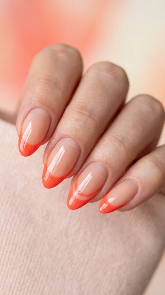 Even Application Clean Cuticle Line Visual Idea Even Application Clean Cuticle Line Visual Idea — Orange Summer Nails 2027