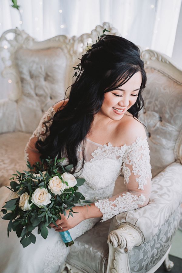 Half Up Half Down With Braided Accents — Filipino Wedding Hairstyles 2027