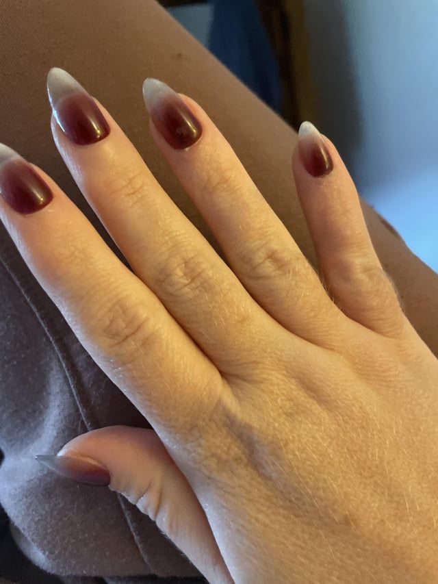Nude to Burgundy Ombré Nude to Burgundy Ombré — Retail Nails 2027