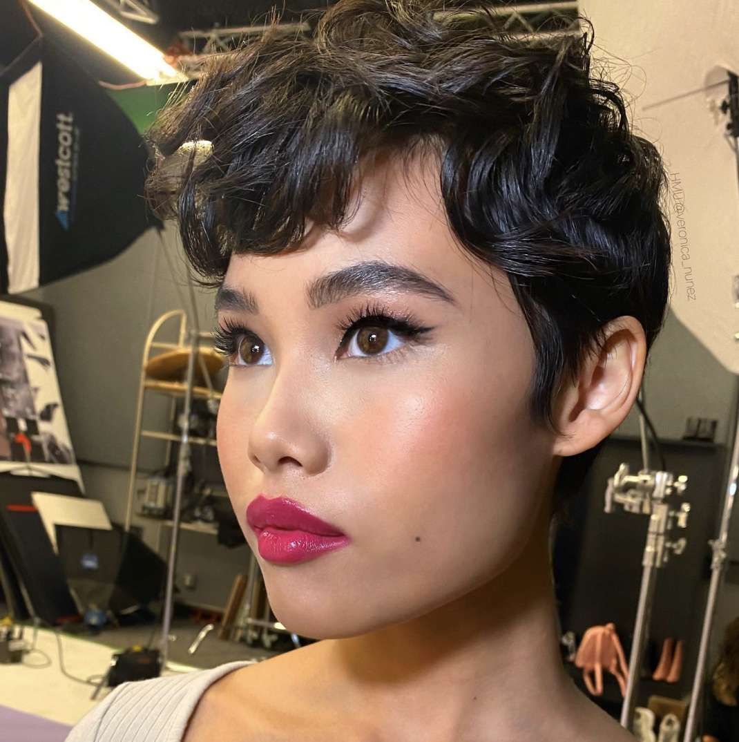 Dark Brown Visual Idea — Pixie 2027 for Heart Face