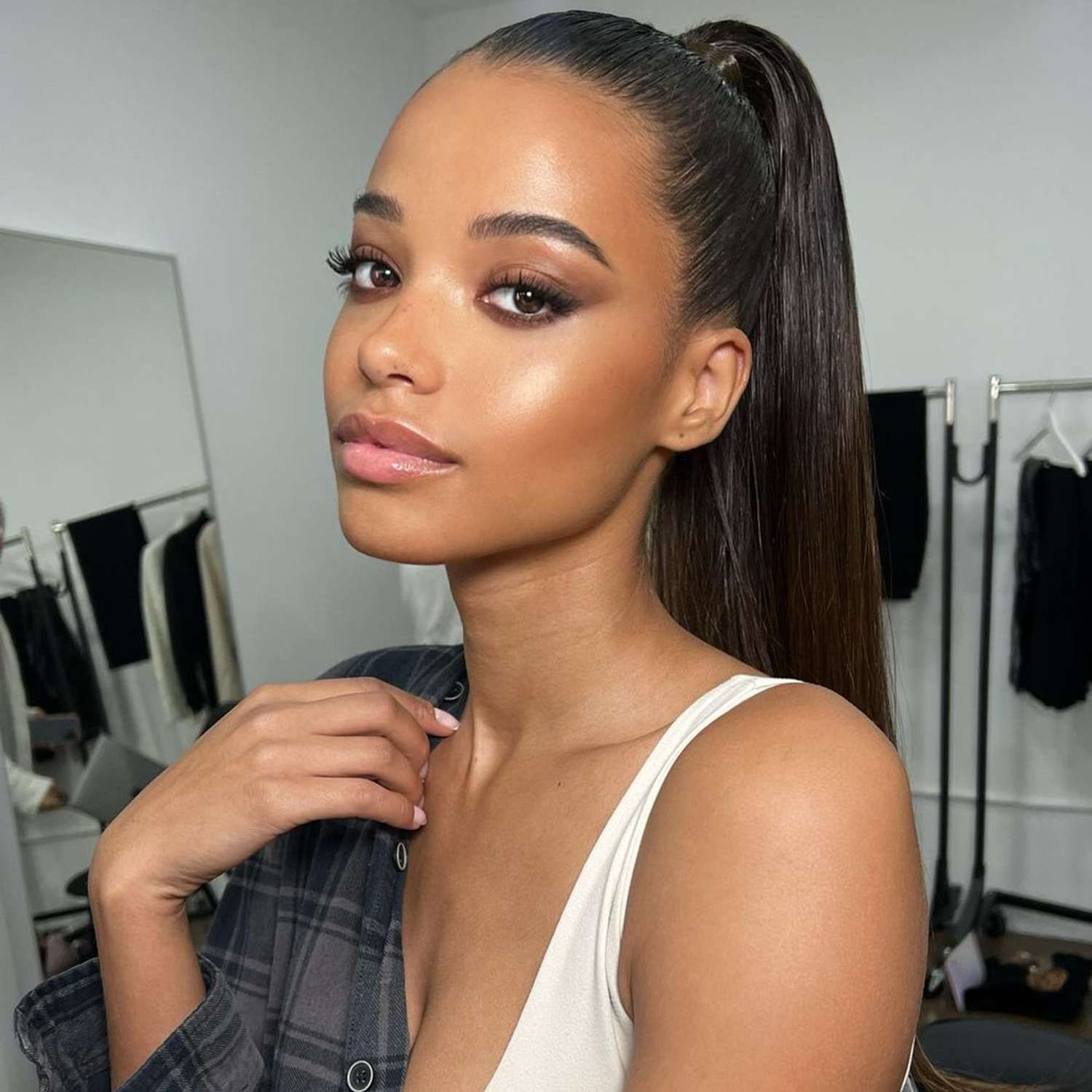 High Ponytail Sleek Visual Idea — Ponytail Hairstyles 2027 for Shoulder Length Hair