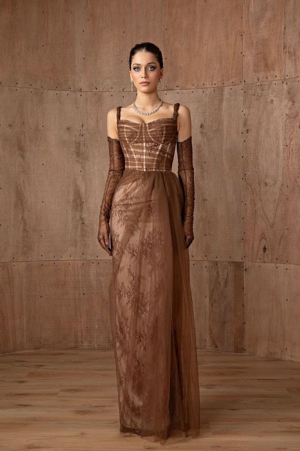 Brown Heels Outfit Idea Brown Heels Outfit Idea — Prom Dress 2027 with Gloves