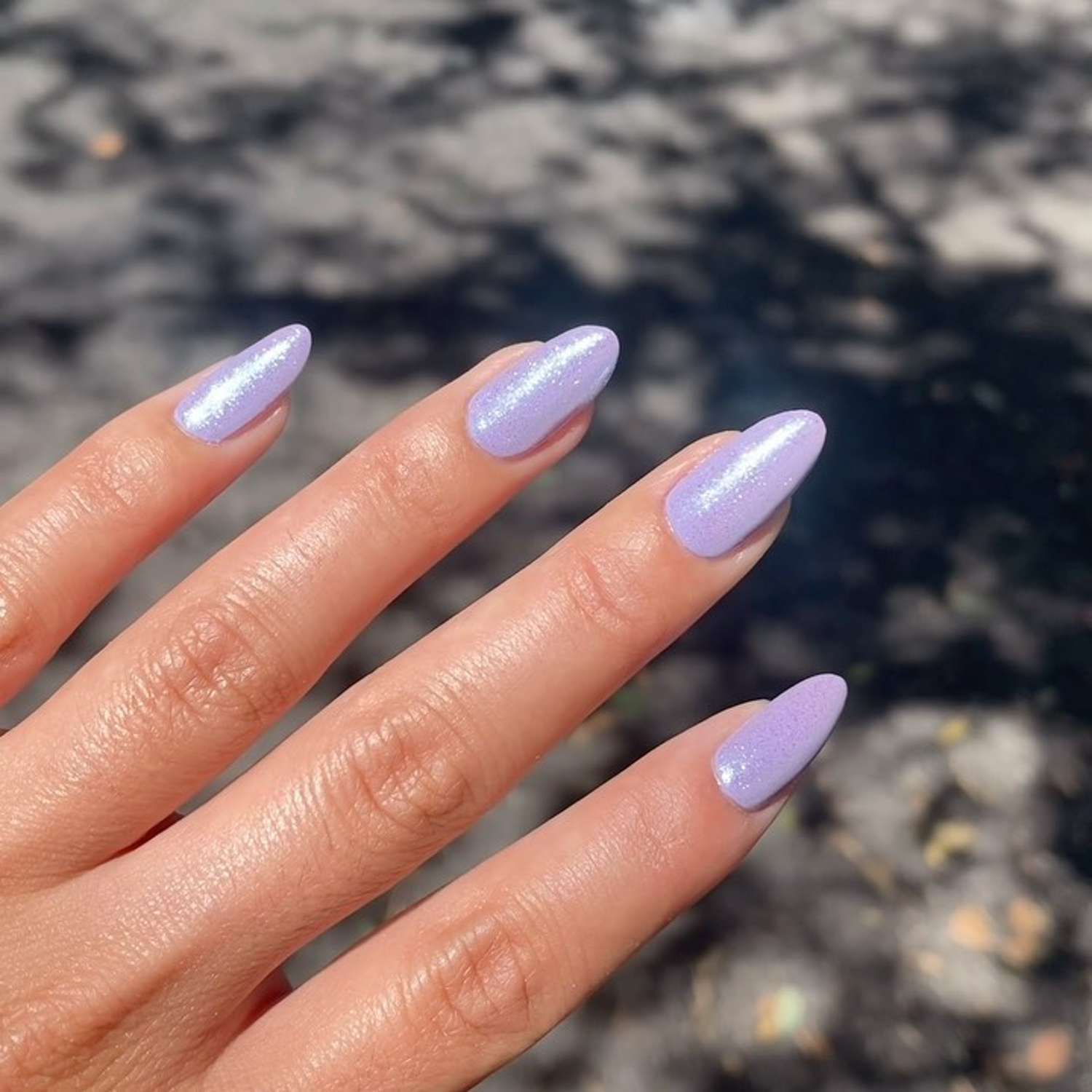 Subtle Shimmer Pastel Purple Almond Nails Subtle Shimmer Pastel Purple Almond Nails — Pastel Purple Nails 2027