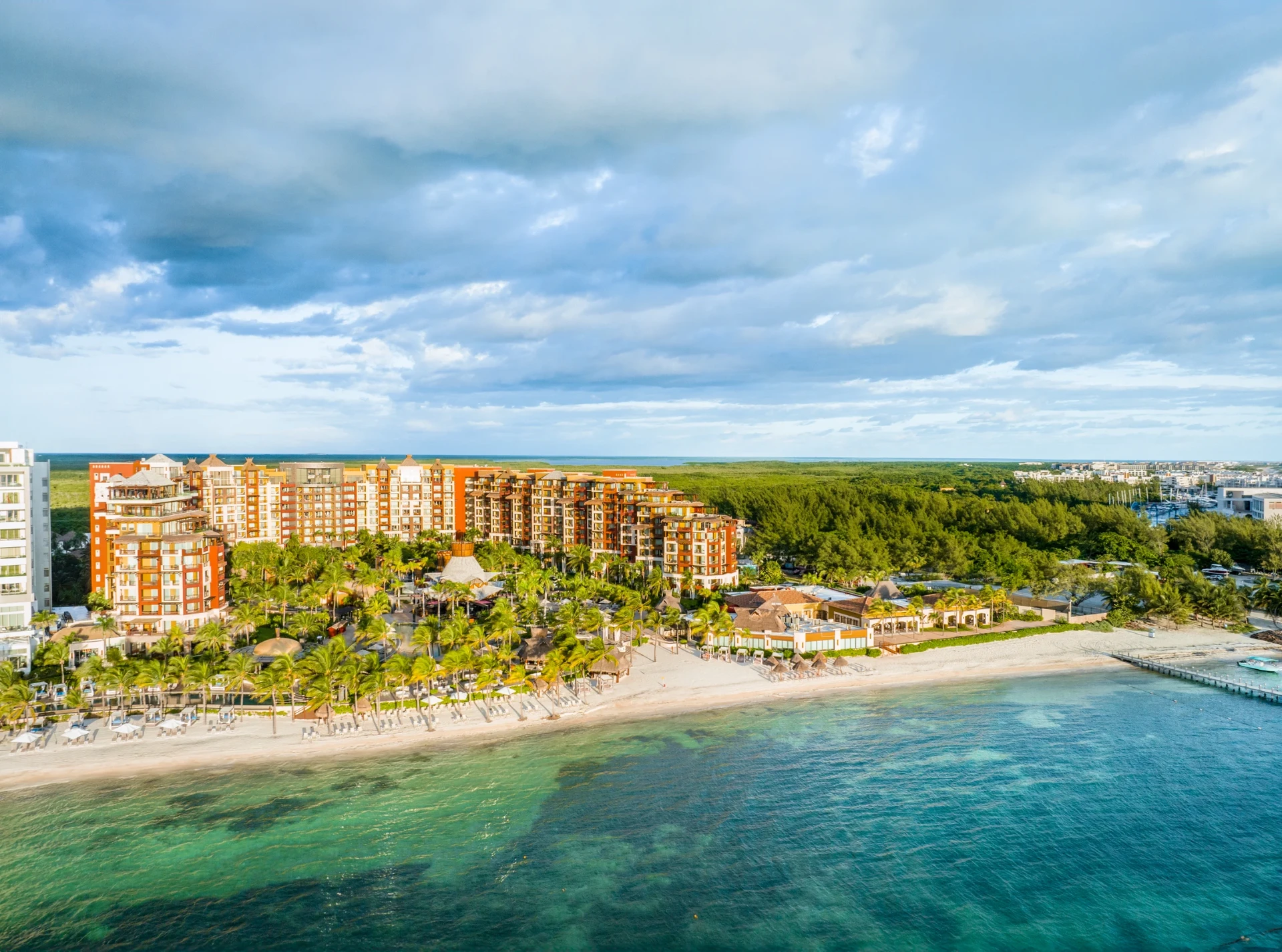 Aerial View of Cancun Tropical Resort — Cancun Outfits 2027