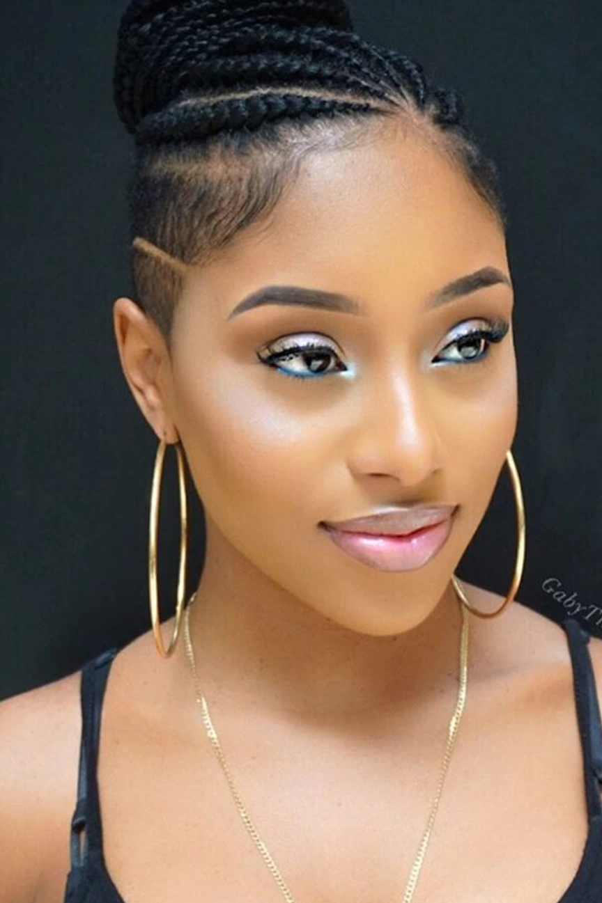 Bold Coily Braided Updo Bold Coily Braided Updo — Prom Hairstyles Braids 2027