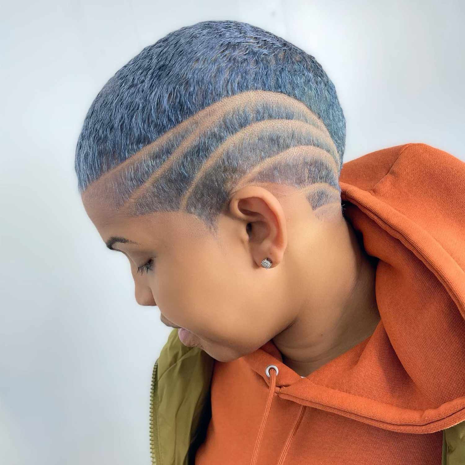 Visual Idea — A Very Short Sky Blue Hair 2027