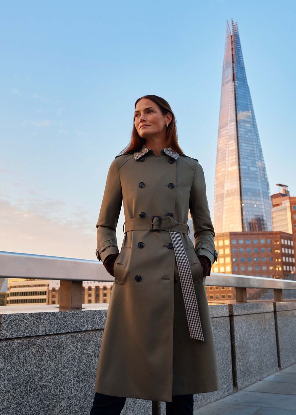 Olive Green Trench: Urban Sophistication with Checked Collar Olive Green Trench: Urban Sophistication with Checked Collar — Trench Coats 2027