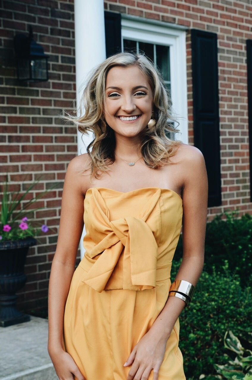 Bold Statement: Yellow Strapless Jumpsuit with Bow Bold Statement: Yellow Strapless Jumpsuit with Bow — Senior Photo Outfits 2027