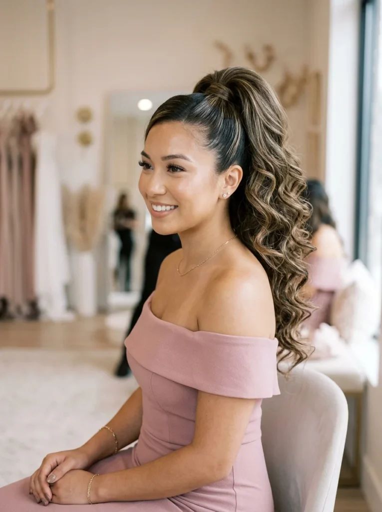 Dark Brown With Subtle Highlights Visual Idea — Ponytail Hairstyles 2027 for Shoulder Length Hair