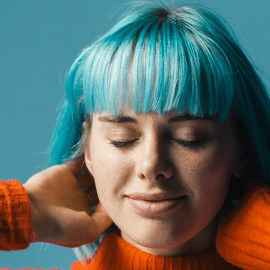 Vibrant Blue Chin-Length Bob Vibrant Blue Chin-Length Bob — Glazed Hair 2027