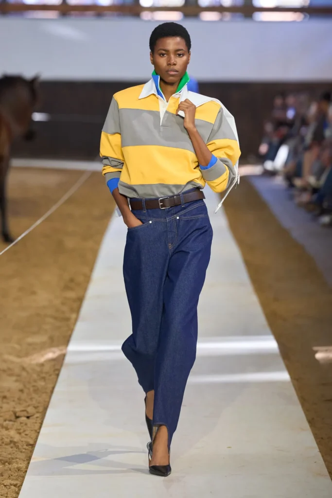 Relaxed European Style: Striped Polo and Straight-Leg Jeans Relaxed European Style: Striped Polo and Straight-Leg Jeans — Europe Outfits 2027