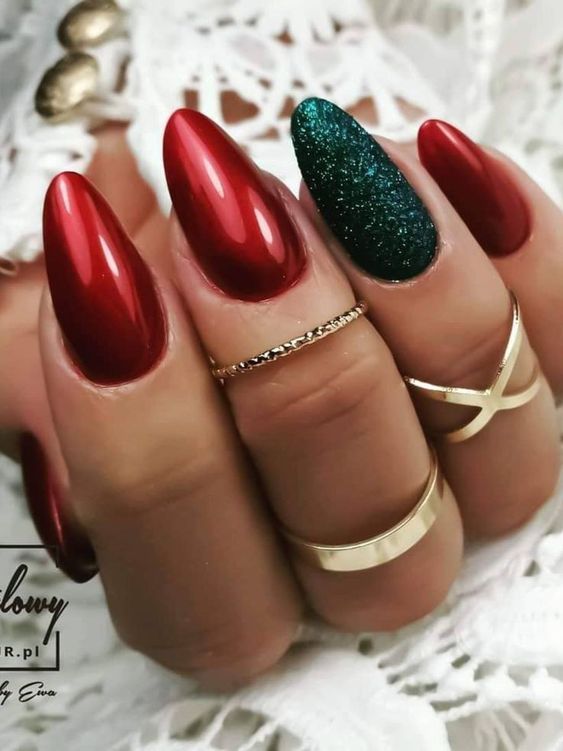 Chrome Glitter Visual Idea — Almond Nails 2027 for Chubby Fingers