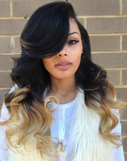 Black to Blonde Ombre Curls Black to Blonde Ombre Curls — Sew In Styles 2027