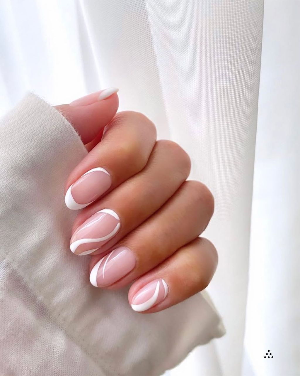 Medium Oval Sheer Pink French Medium Oval Sheer Pink French — French Tip Nails 2027 for Wide Nail Beds