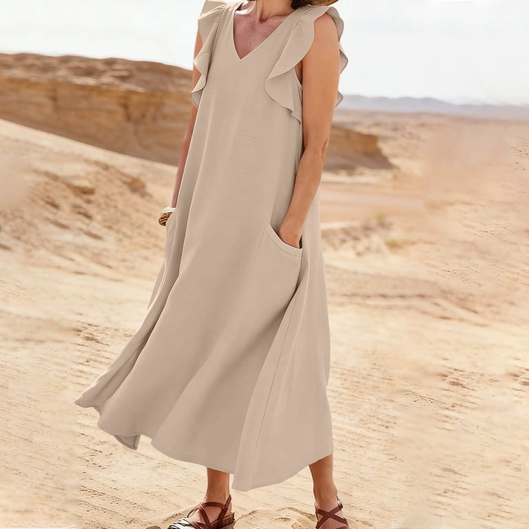 Linen Midi Dress for Effortless Summer Errands Linen Midi Dress for Effortless Summer Errands — Errands Outfits 2027