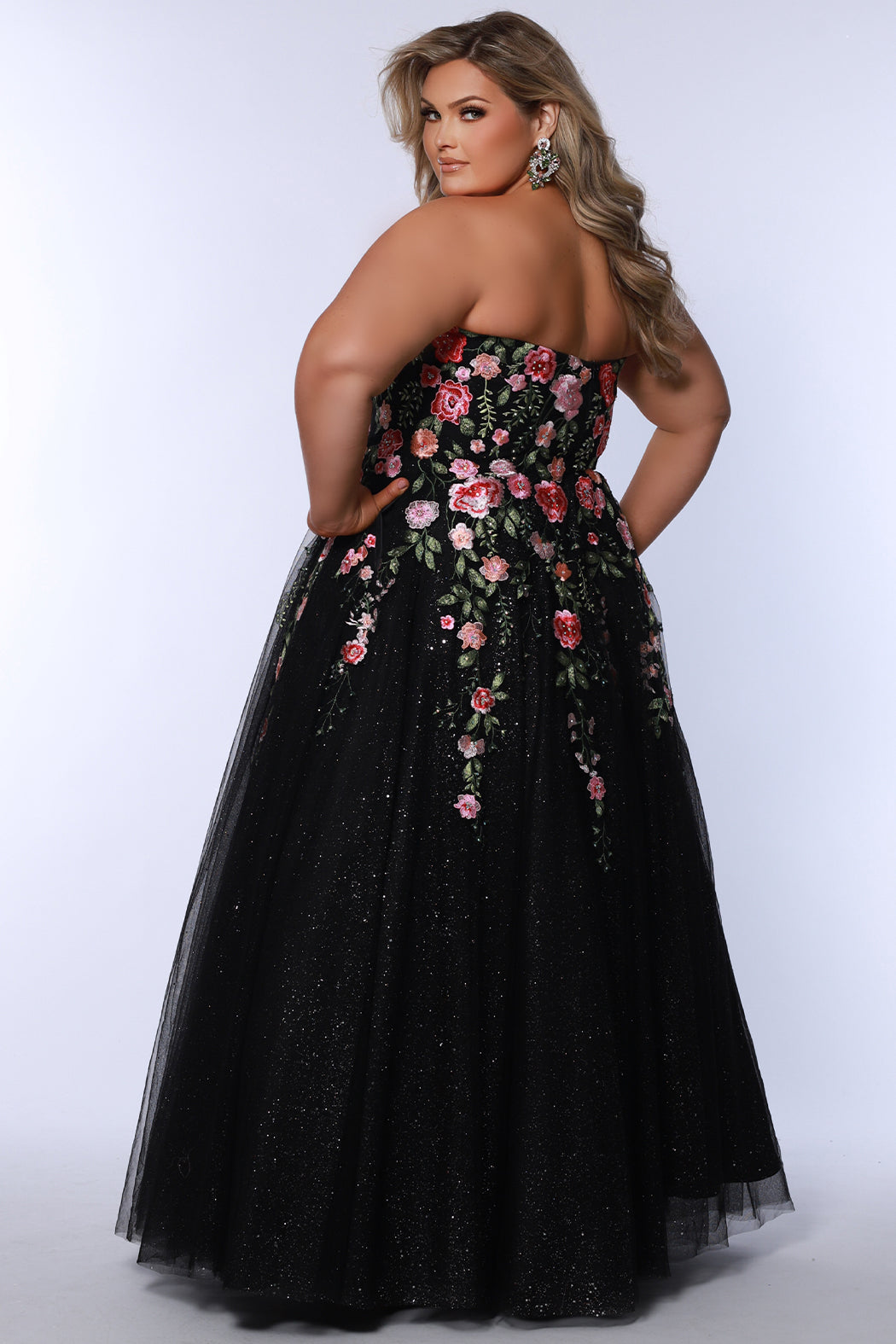 Black Embellished Tulle Ballgown for a Statement Guest Black Embellished Tulle Ballgown for a Statement Guest — Plus Size Wedding Guest Outfits 2027