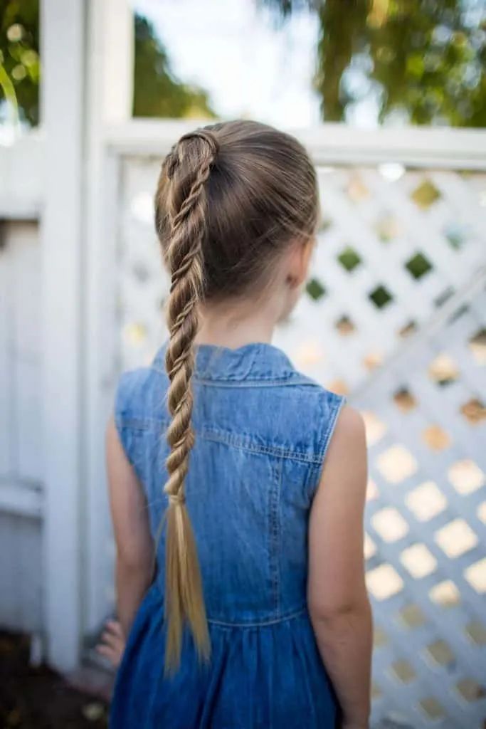 Detailed Twisted Braid — Little Girl Swim Hairstyles 2027
