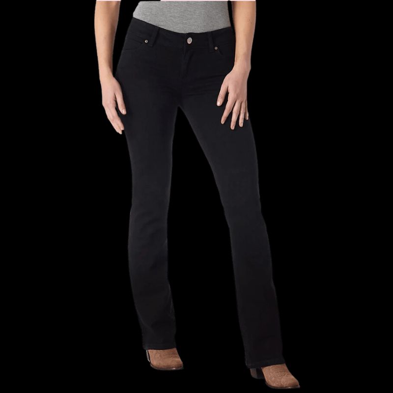 Black Bootcut Jeans with Grey T-shirt and Cowboy Boots — Black Bootcut Jeans Outfits 2027