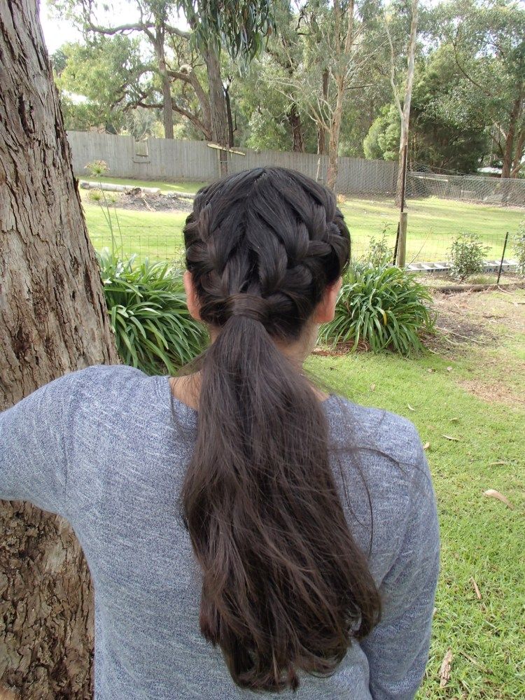 Double French Braided Ponytail Visual Idea — Basketball Hairstyles Girls 2027