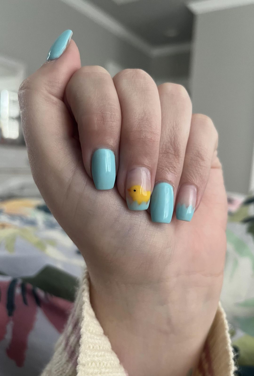 Short Square Minimalist Duck Nails Short Square Minimalist Duck Nails — Blue Duck Nails 2027