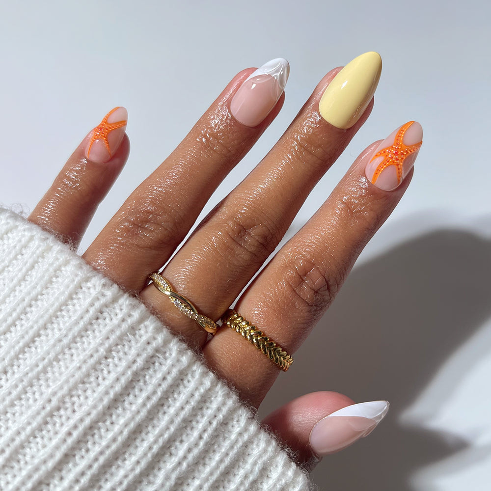 Starfish French Almond Nails Starfish French Almond Nails — Summer Almond Nails 2027