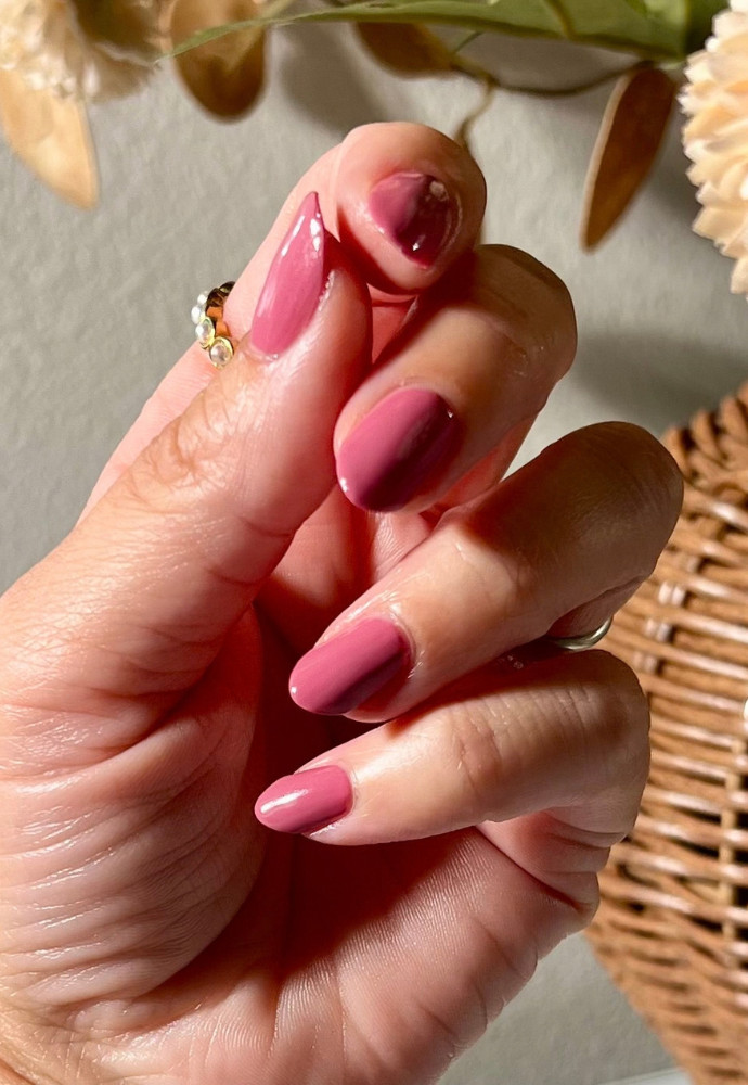 Dusty Rose Glossy Almond Nails Dusty Rose Glossy Almond Nails — Nails That Last 2027