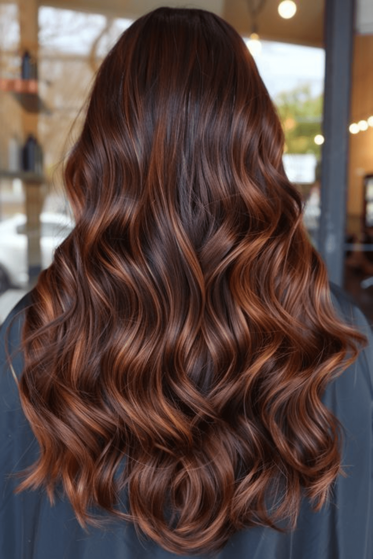 Dark Auburn Back View With Copper Dark Auburn Back View With Copper — Dark Auburn Hair 2027