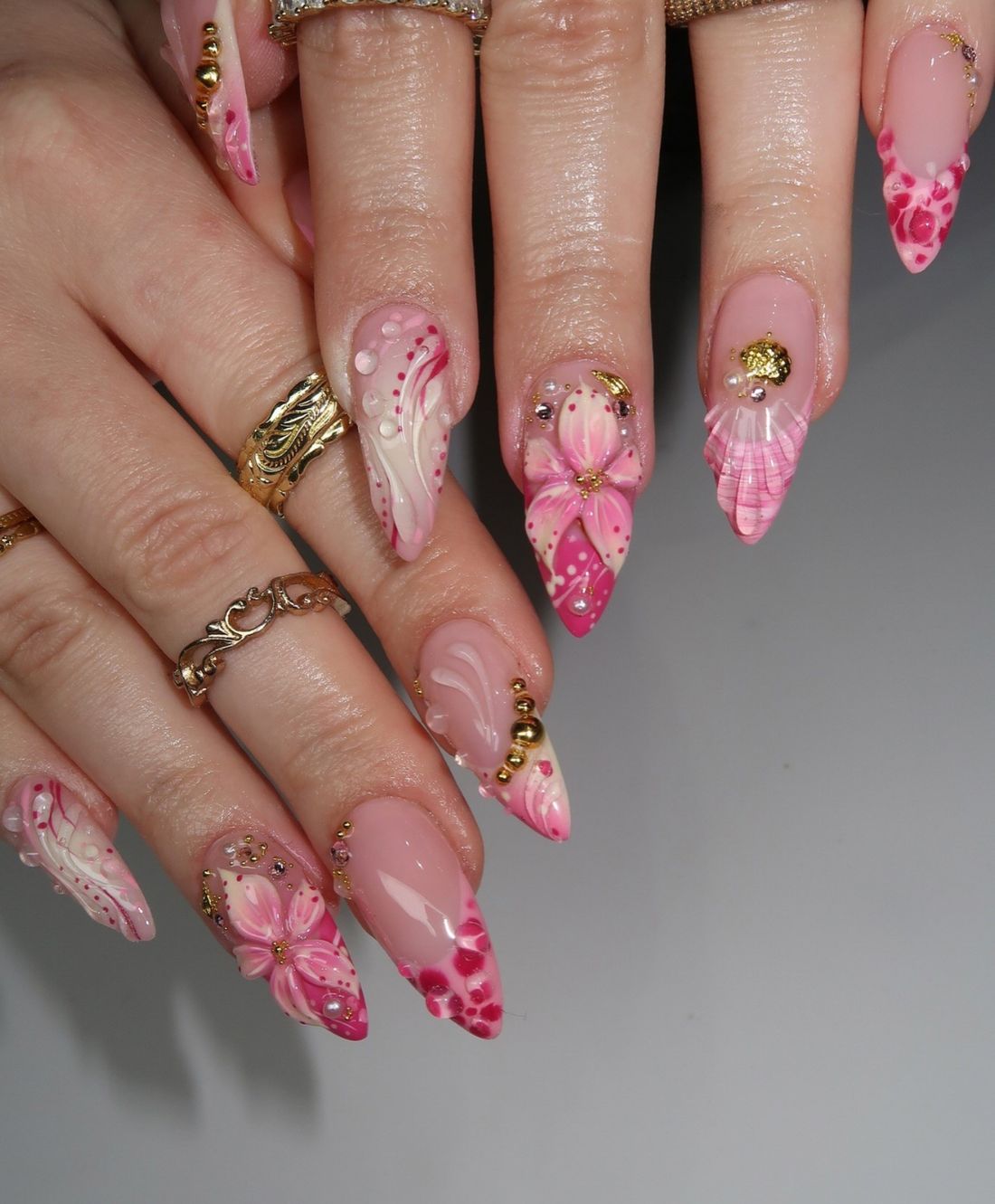 Spring Summer Visual Idea Spring Summer Visual Idea — Floral Stiletto Nails 2027