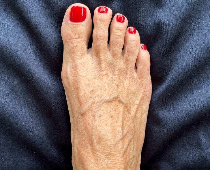 Vibrant Opaque Glossy Red Pedicure — Toe Nails 2027 for Women Over 60