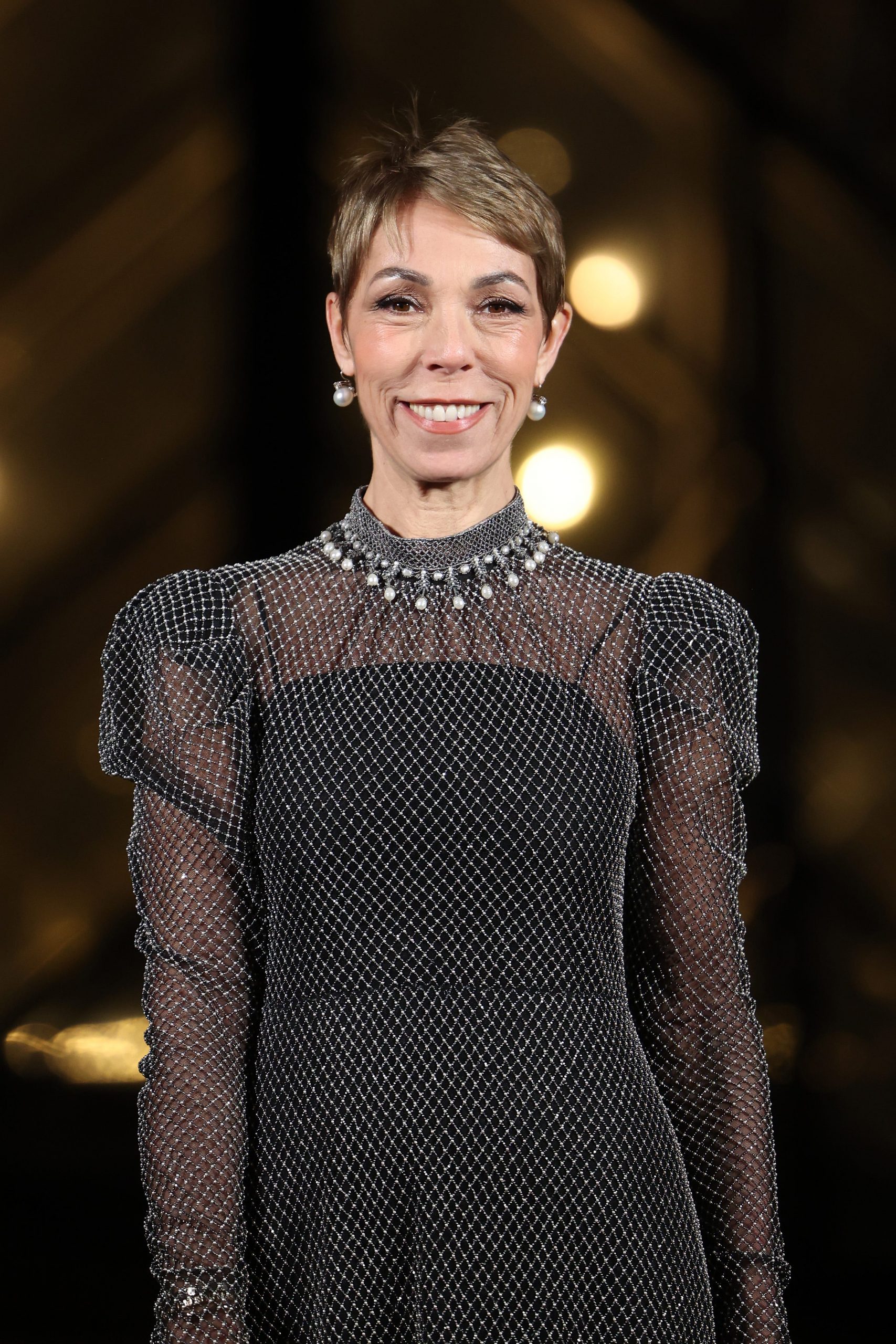Black Sheer Beaded Dress with Puffed Shoulders — Gatsby Outfits 2027