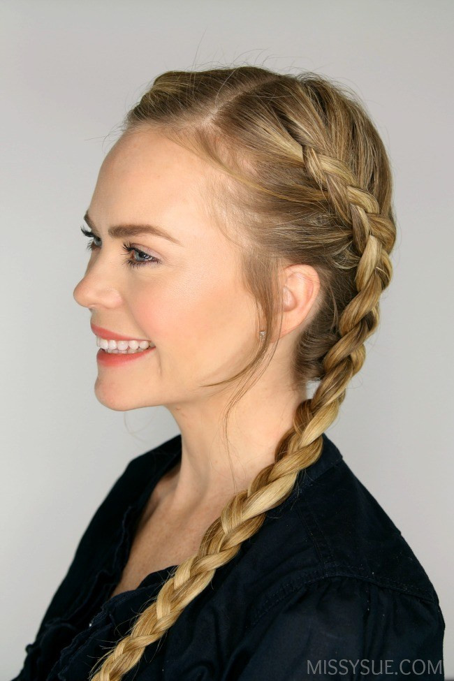Thick Wavy Dutch Braid Thick Wavy Dutch Braid — Quick Gym Hairstyles 2027