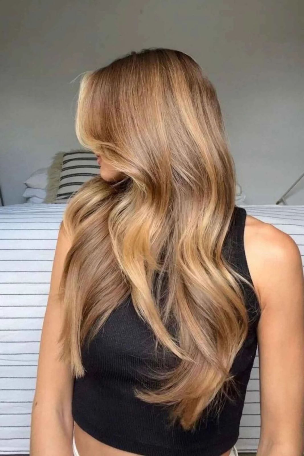No Bangs Visual Idea — Warm Blonde Hair 2027