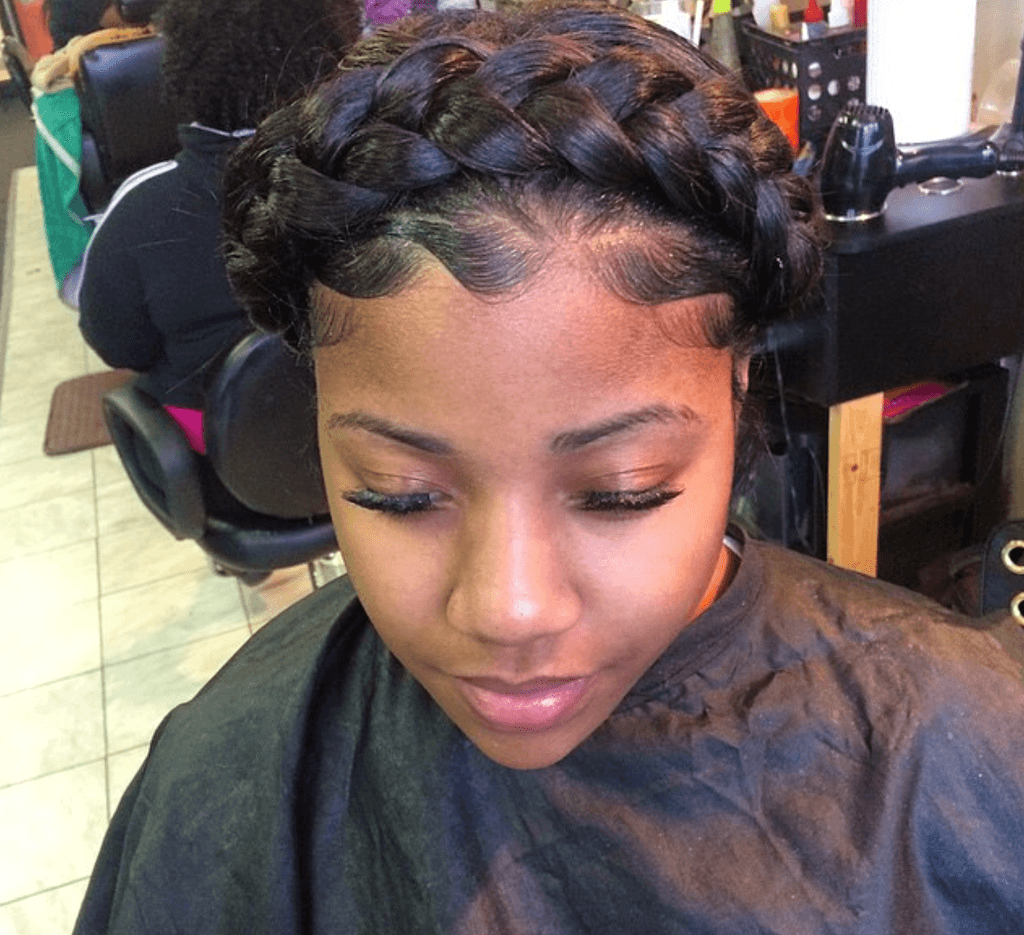 Braided Crown With Baby Hairs Braided Crown With Baby Hairs — Sweet 16 Hairstyles 2027