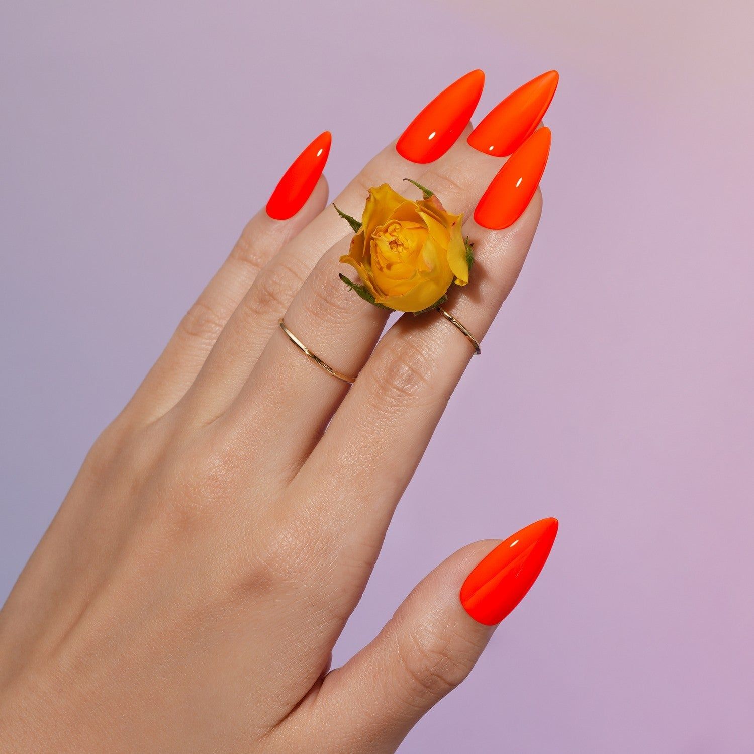Tangerine Almond Motif Medium Almonds Tangerine Almond Motif Medium Almonds — Tangerine Nails 2027