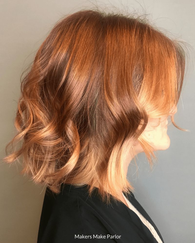Red Balayage Visual Idea — Balayage Lob 2027