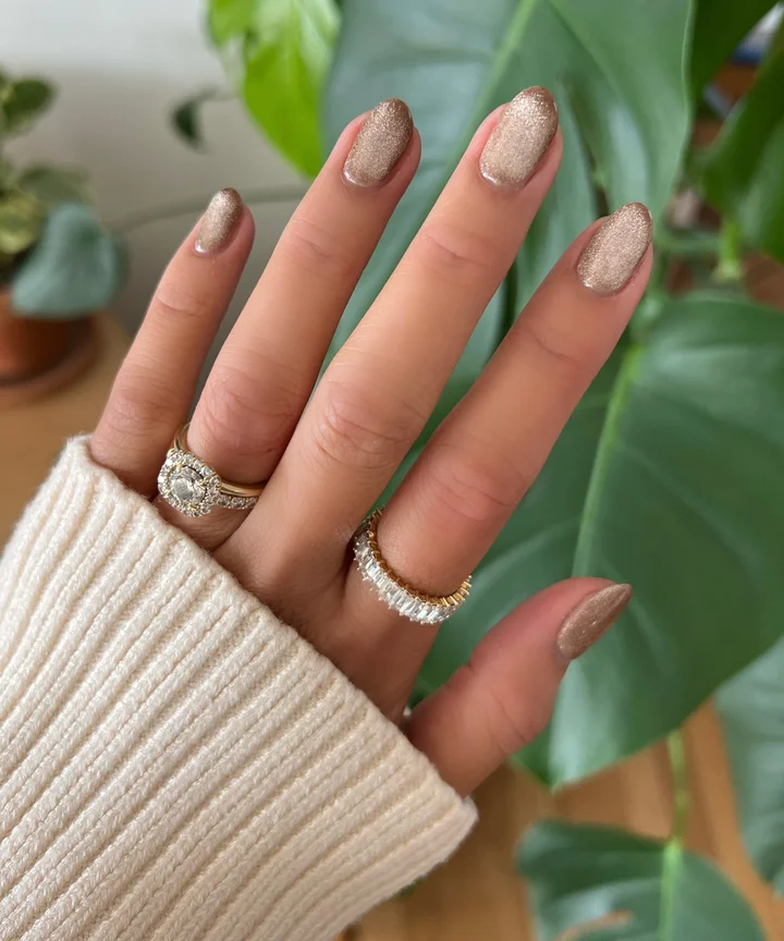 Shimmering Matte Visual Idea — Winter Dip Nails 2027