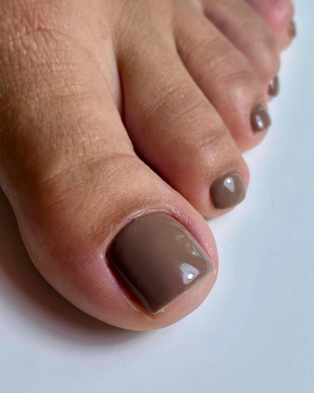Solid Color On All Toenails Visual Idea — Winter Pedicure Colors 2027