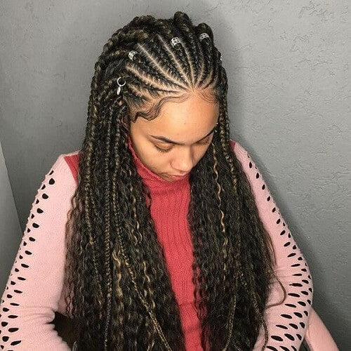 Individual Braids with Beads and Rings Individual Braids with Beads and Rings — Braided Hairstyles 2027 for Black Women