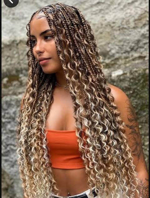 Box Braids With Blonde Highlights — Braids 2027 for Medium Hair