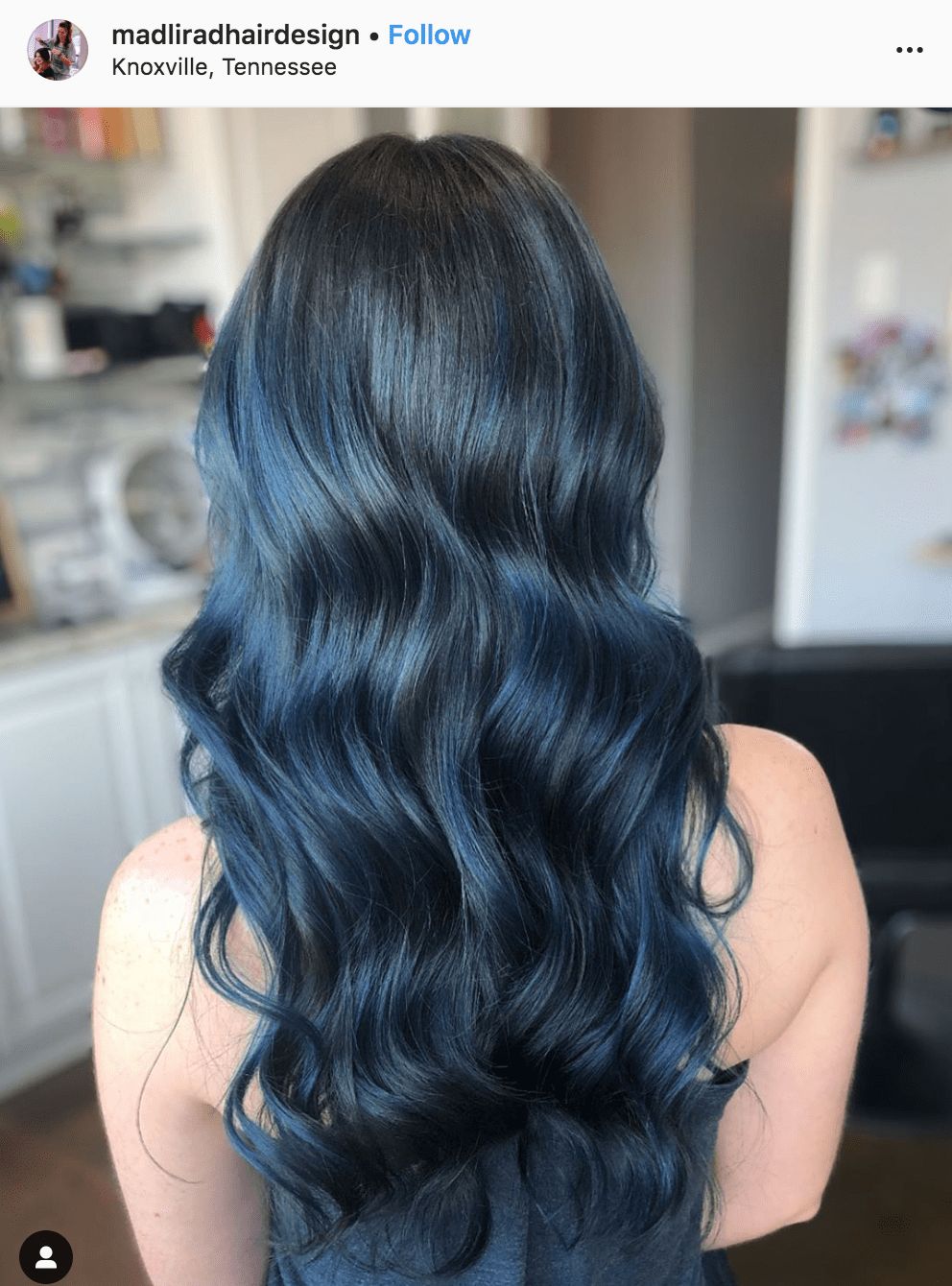 Visual Idea — The Hair Is Styled In Loose Waves Visual Idea — The Hair Is Styled In Loose Waves — Sky Blue Hair 2027
