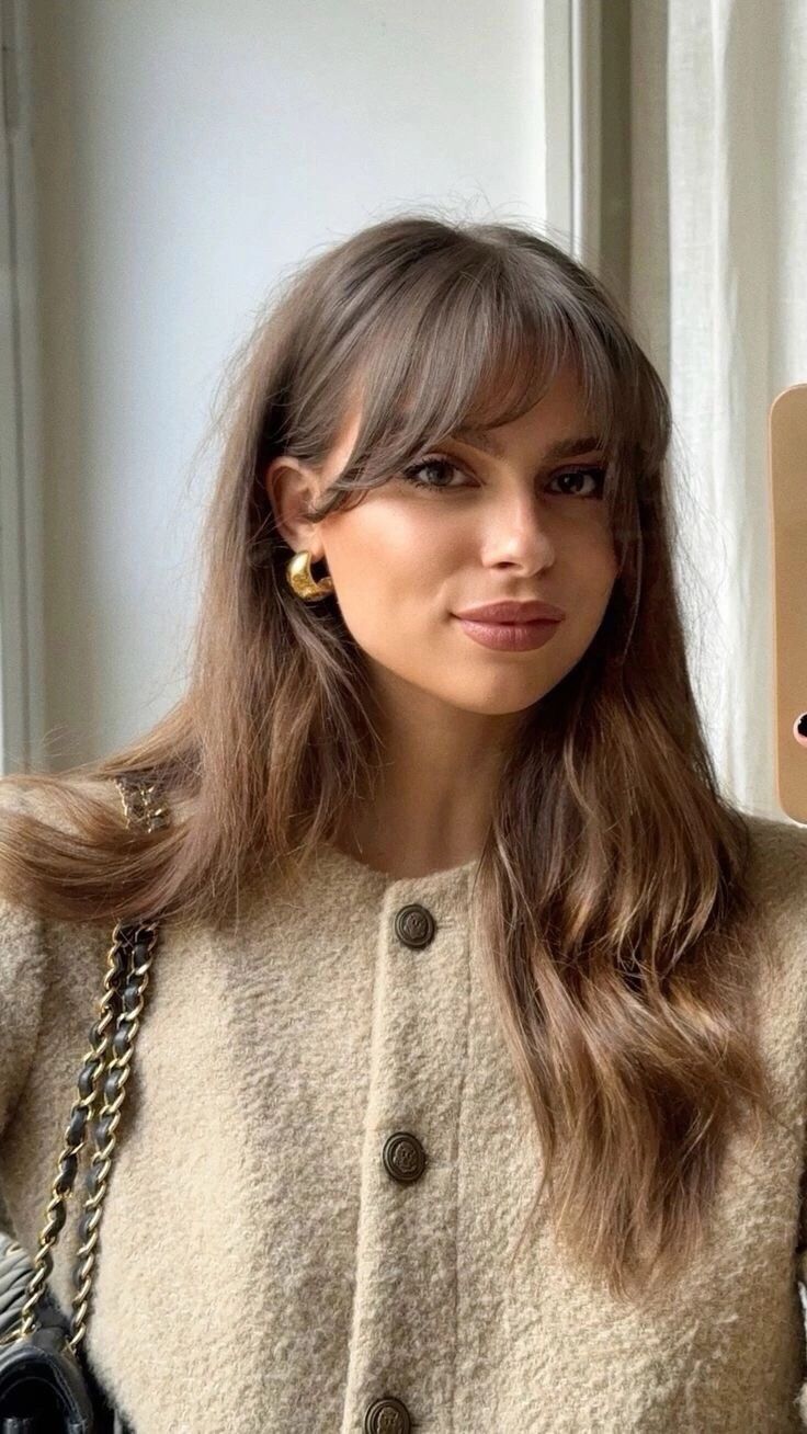 Soft Bangs with Side Part Soft Bangs with Side Part — Bangs Trends 2027