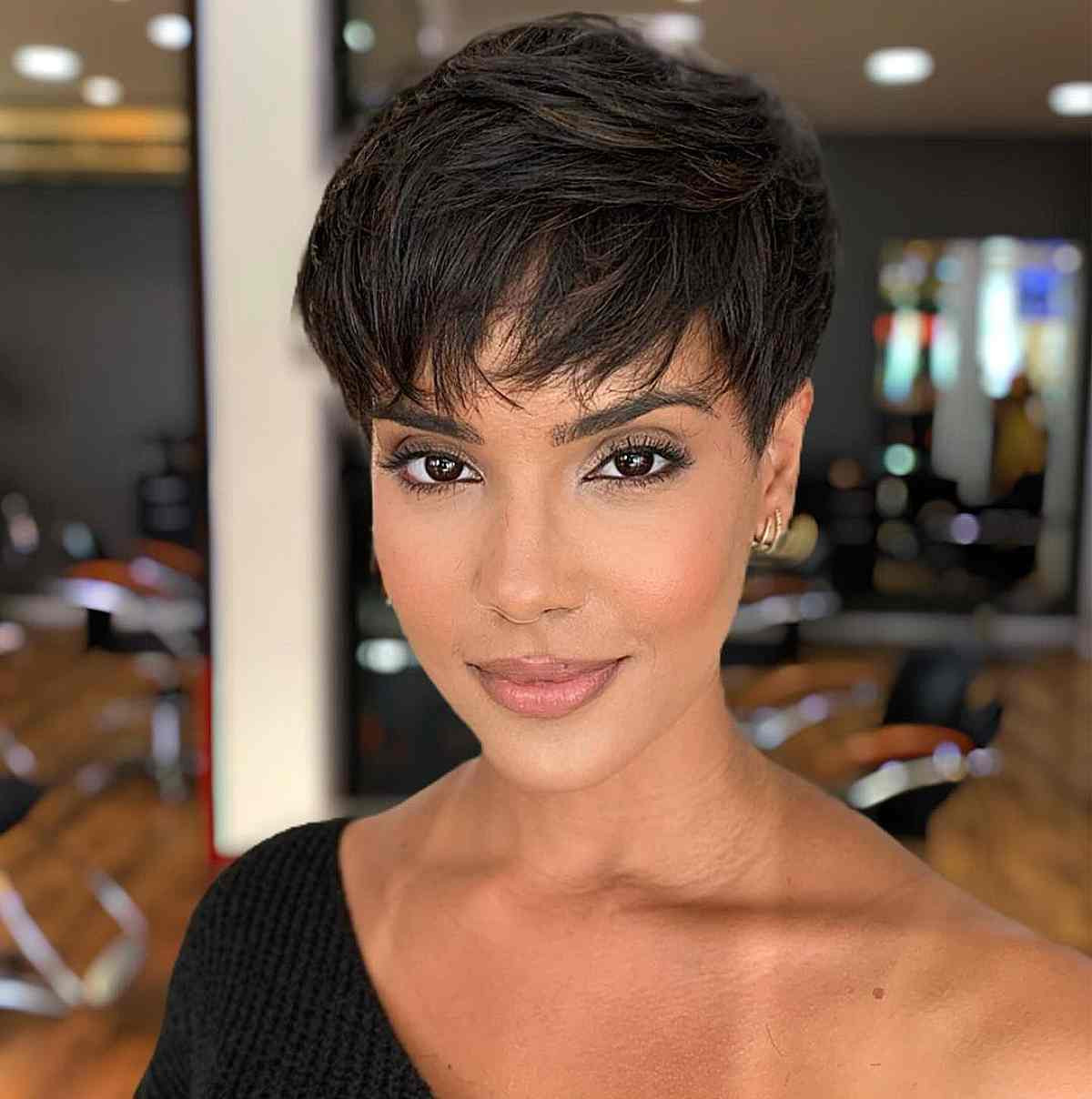 Textured Pixie with Blonde Highlights — Pixie 2027 for Natural Hair