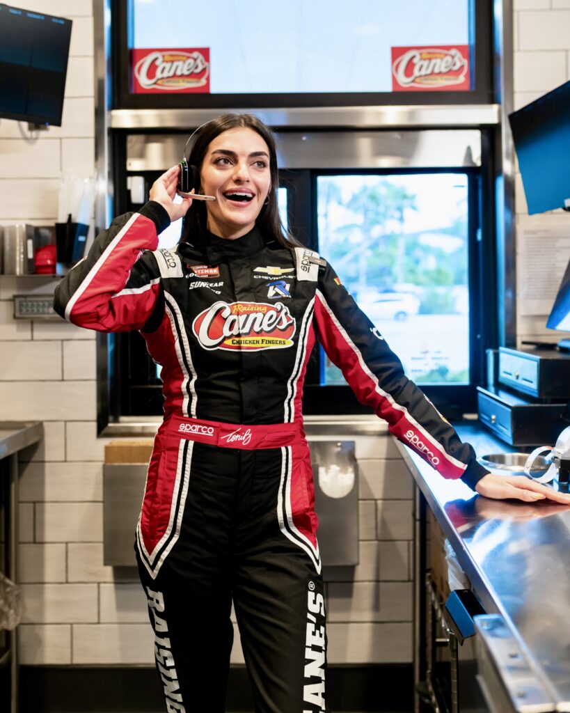 Professional Racing Suit with Sponsor Logos — NASCAR Outfits 2027