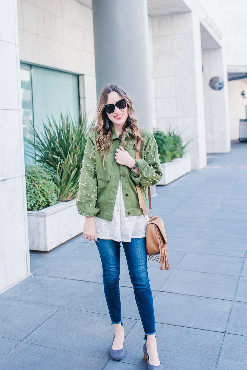 Grey Block Heels Outfit Idea Grey Block Heels Outfit Idea — Light Jacket Outfits 2027
