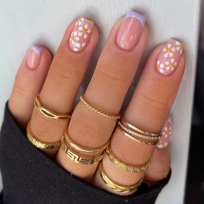 Minimalist Sheer Almond Florals Minimalist Sheer Almond Florals — Wildflower Nails 2027